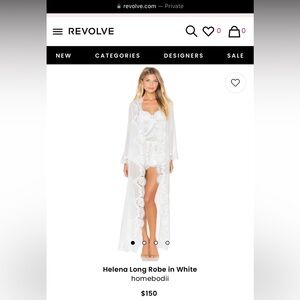 Revolve. Helena Long Robe in White